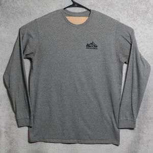 Patagonia Shirt Mens Large Gray Long Sleeve Fitz Roy 1973 Graphic Tee Logo